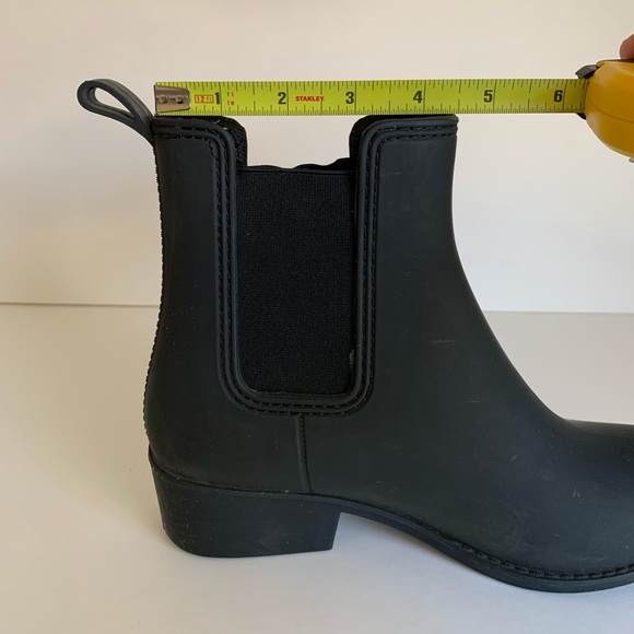 Jeffrey Campbell Stormy Rain Boot Black Booties - Picture 7 of 7